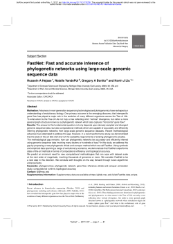FastNet: Fast and accurate inference of phylogenetic