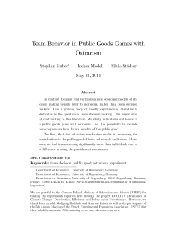 Team Behavior in Public Goods Games with Ostracism