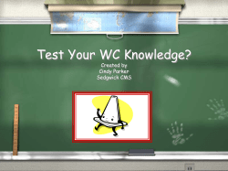 Test Your WC Knowledge?