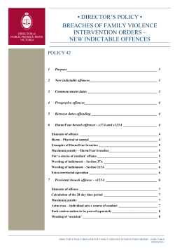 director`s policy - Office of Public Prosecutions