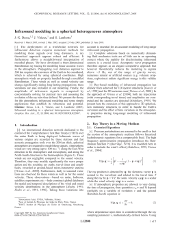 Infrasound modeling in a spherical heterogeneous