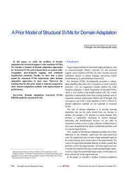 A Prior Model of Structural SVMs for Domain Adaptation