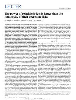 The power of relativistic jets is larger than the luminosity of