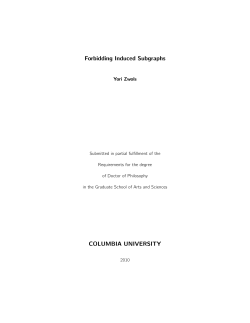 Forbidding Induced Subgraphs
