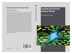 Leading Educational Change Wisely