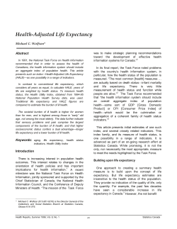 Health-Adjusted Life Expectancy