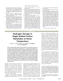 Hydrogen Storage in Single-Walled Carbon Nanotubes at Room