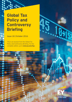 The EU`s tax agenda for 2016/2017