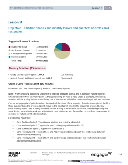 Grade 1 Mathematics Module 5, Topic C, Lesson 9