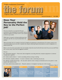 Does Your Personality Hold the Key to the Perfect Job?