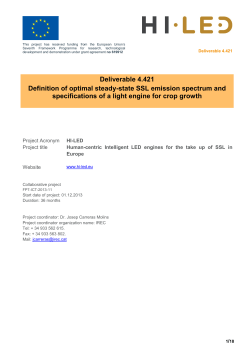 Definition of optimal steady-state SSL emission spectrum - Hi-led