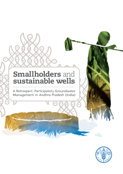 Participatory Groundwater Management in Andhra Pradesh