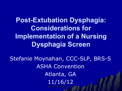 1219 Post-Extubation Dysphagia Implementation