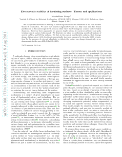 Electrostatic stability of insulating surfaces: Theory and applications