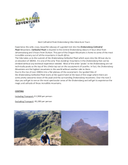 Drakensberg Cathedral Peak Hike &ndash; Quote