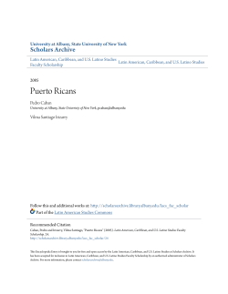 Puerto Ricans - Scholars Archive