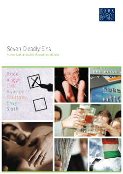 Seven Deadly Sins - University of Bristol