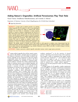 Aiding Nature`s Organelles: Artificial