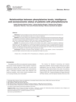 Relationships between phenylalanine levels - Nupad