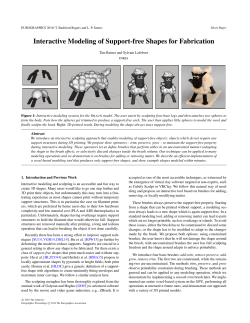 Interactive Modeling of Support-free Shapes for