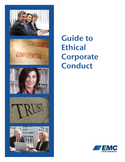 Guide to Ethical Corporate Conduct