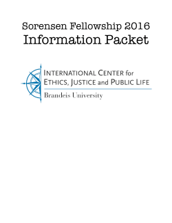 Information Packet - Brandeis University