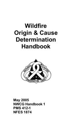 Wildfire Origin and Cause Determination Handbook