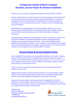 Presbyterian Hemby Children`s Hospital Donation