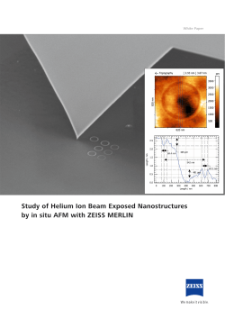Study of Helium Ion Beam Exposed Nanostructures by in