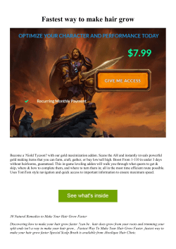 Fastest way to make hair grow