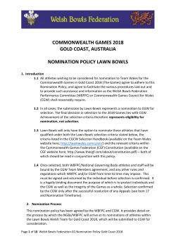 to - Welsh Women`s Bowling Association