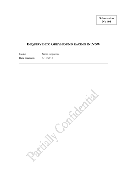 inquiry into greyhound racing in nsw