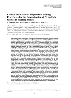 Critical Evaluation of Sequential Leaching