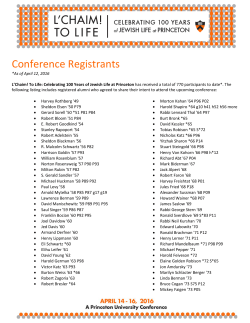 Conference Registrants