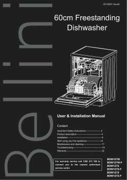 60cm Freestanding Dishwasher