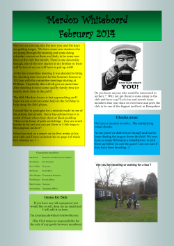 February 2014 - Merdon Bowmen