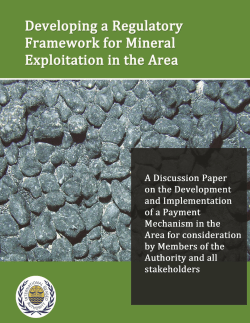 Discussion Paper - International Seabed Authority