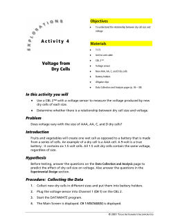 Voltage from Dry Cells Activity 4 - TI Education