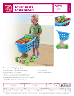 Little Helper`s Shopping Cart