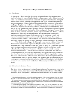 Chapter 1: Introduction: The Idea of a Social Contract Tradition