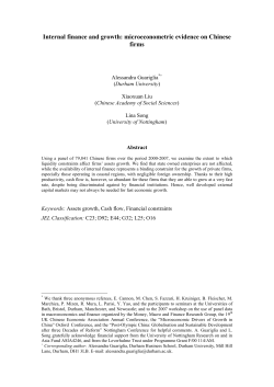 Internal Finance and Growth: Microeconometric Evidence on