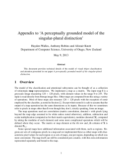 Appendix to `A perceptually grounded model of the singular