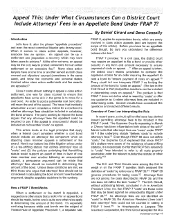 Appeal This: Under What Circumstances Can a