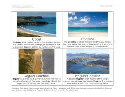 Coastline Irregular Coastline Regular Coastline