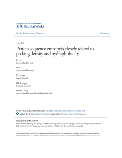 Protein sequence entropy is closely related to packing density and