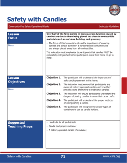 Safety with Candles