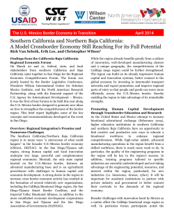 Southern California and Northern Baja California: A