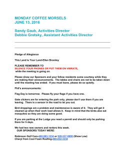 monday coffee morsels june 13