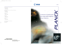 br-159, planck, a mission to understand the origin