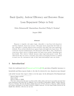 Bank Quality, Judicial Efficiency and Borrower Runs: Loan